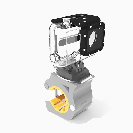 Download STL file gopro handlebar mount / gopro handlebar mount • 3D